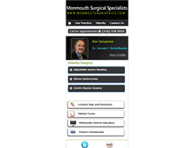 Tablet Screenshot of monmouthbariatrics.com